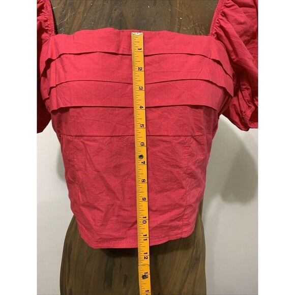 Sim & Sam Pink Crop Smock Top - Picture 6 of 11